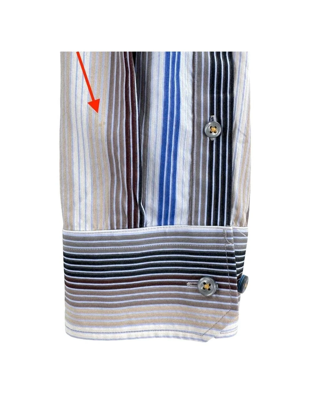 Tommy Bahama Multi-Color Stripe Button Front Shirt 1XB Big
